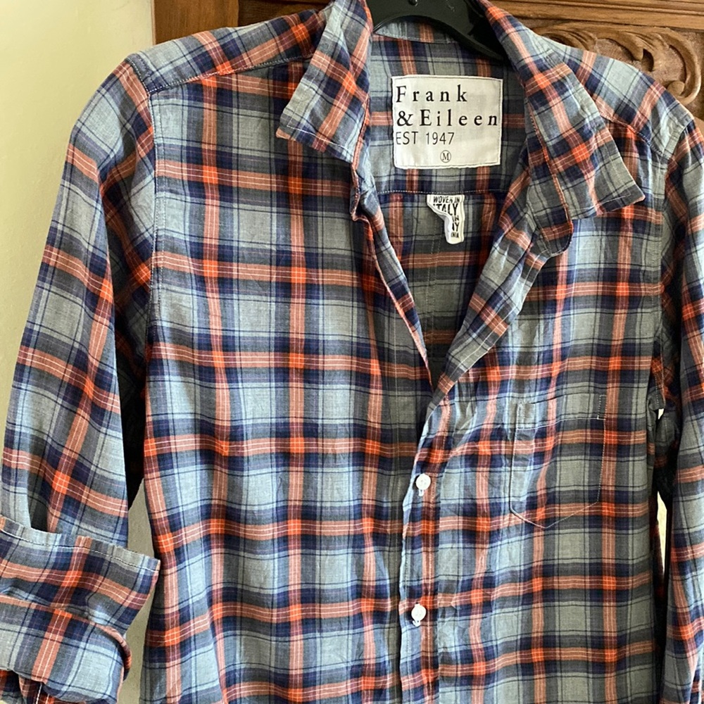 Frank and Eileen cotton plaid shirt